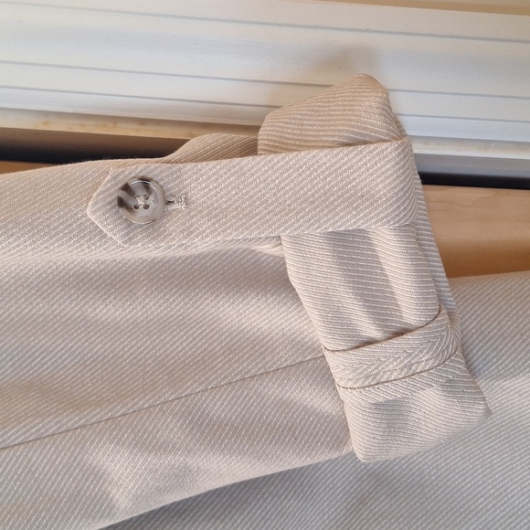 Democracy Roll Tab Blazer Jacket Tan Single Button Lined NWT Transitional - Picture 6 of 8